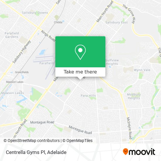 Mapa Centrella Gyms Pl