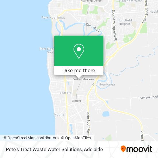 Mapa Pete's Treat Waste Water Solutions