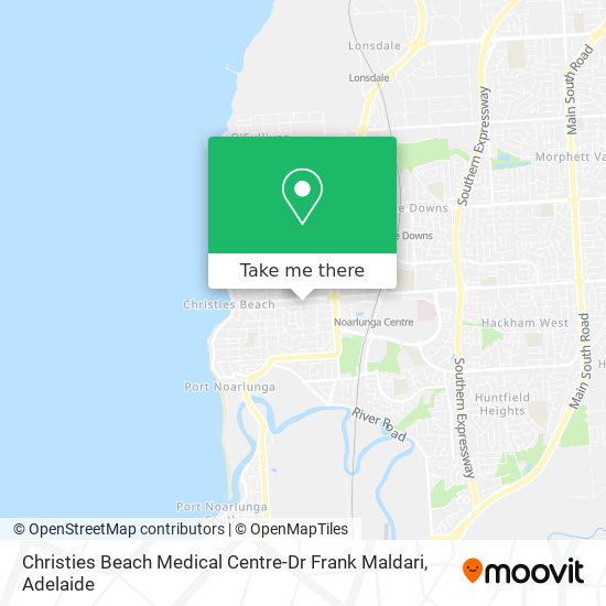 Mapa Christies Beach Medical Centre-Dr Frank Maldari