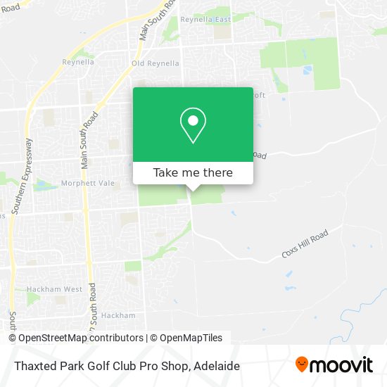 Mapa Thaxted Park Golf Club Pro Shop