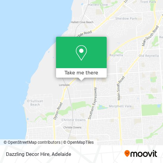 Dazzling Decor Hire map