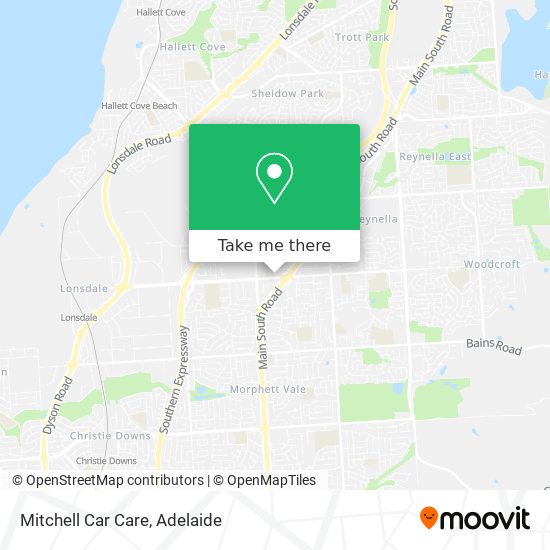 Mapa Mitchell Car Care