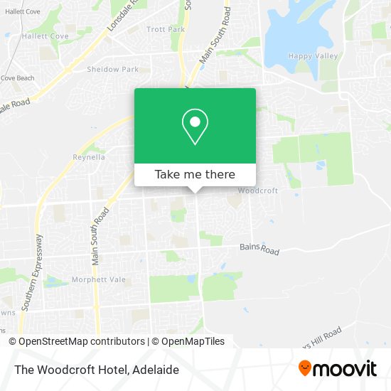 The Woodcroft Hotel map