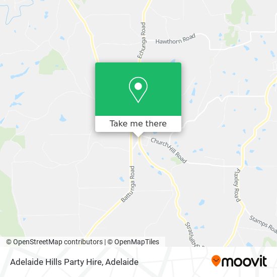 Adelaide Hills Party Hire map