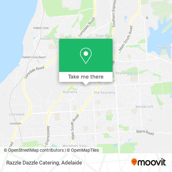 Razzle Dazzle Catering map