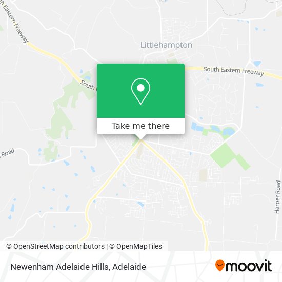 Newenham Adelaide Hills map