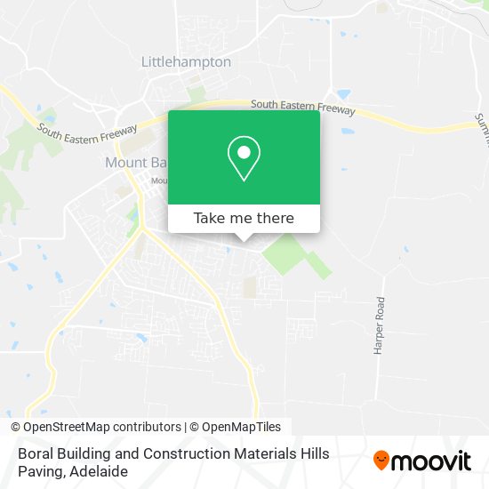 Boral Building and Construction Materials Hills Paving map