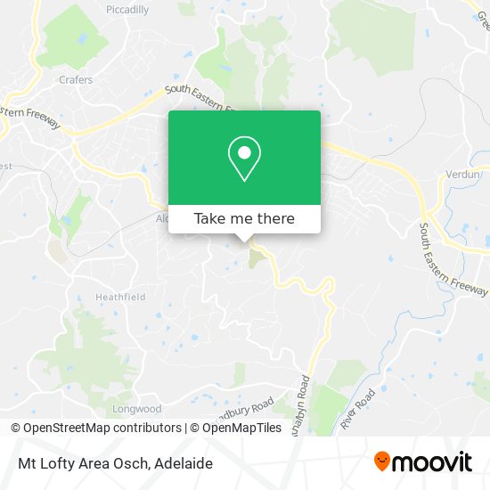 Mapa Mt Lofty Area Osch