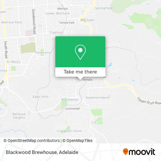 Mapa Blackwood Brewhouse