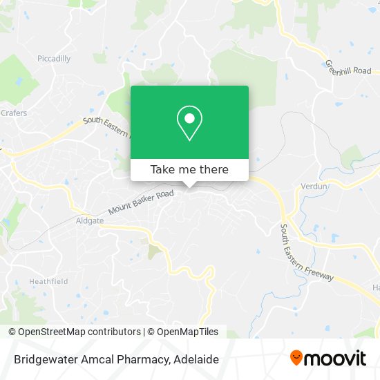 Bridgewater Amcal Pharmacy map