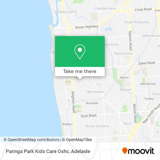 Paringa Park Kids Care Oshc map