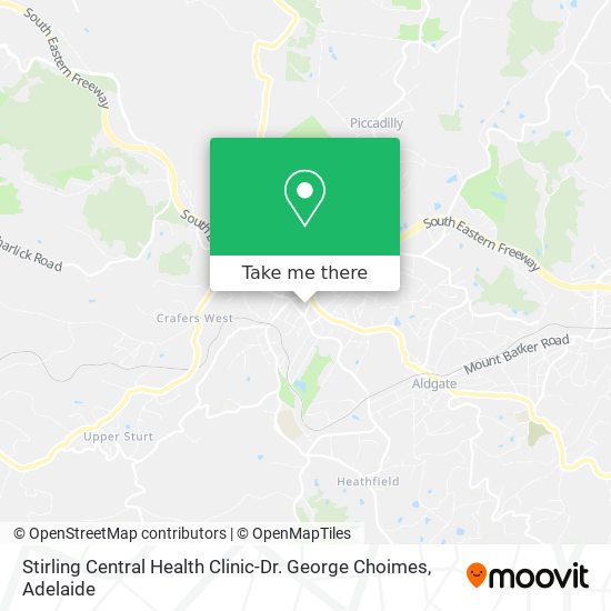 Mapa Stirling Central Health Clinic-Dr. George Choimes