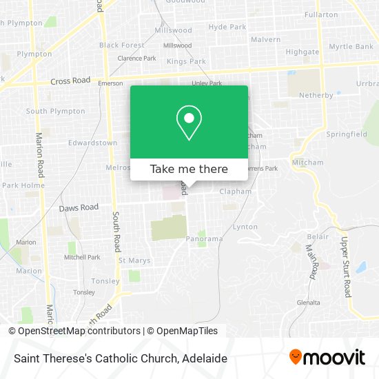 Saint Therese's Catholic Church map