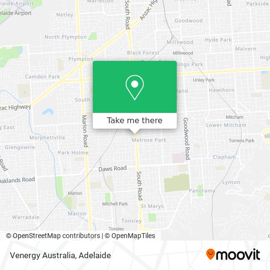 Venergy Australia map