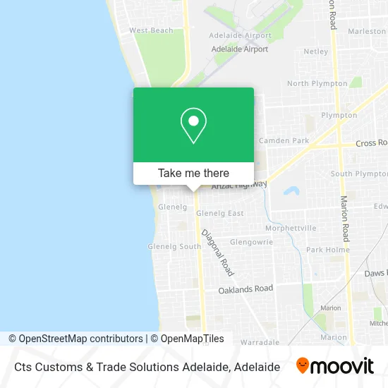 Mapa Cts Customs & Trade Solutions Adelaide