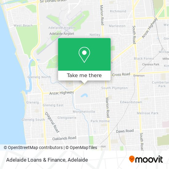 Mapa Adelaide Loans & Finance