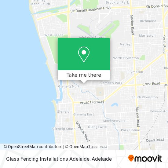 Glass Fencing Installations Adelaide map