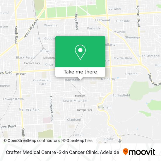 Mapa Crafter Medical Centre -Skin Cancer Clinic