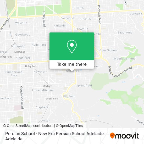 Mapa Persian School - New Era Persian School Adelaide