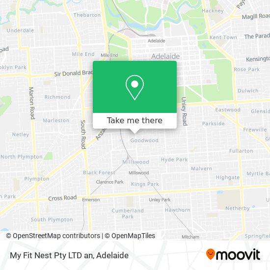 My Fit Nest Pty LTD an map