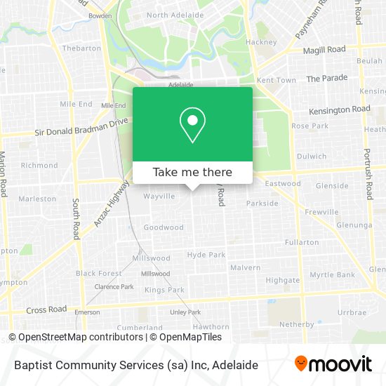 Baptist Community Services (sa) Inc map