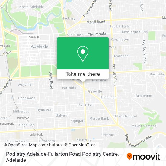 Podiatry Adelaide-Fullarton Road Podiatry Centre map