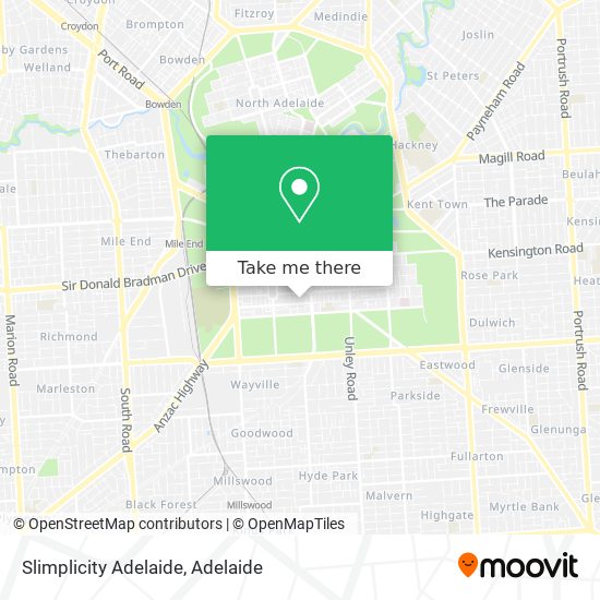 Mapa Slimplicity Adelaide