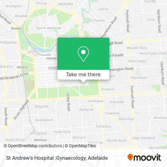 St Andrew's Hospital :Gynaecology map