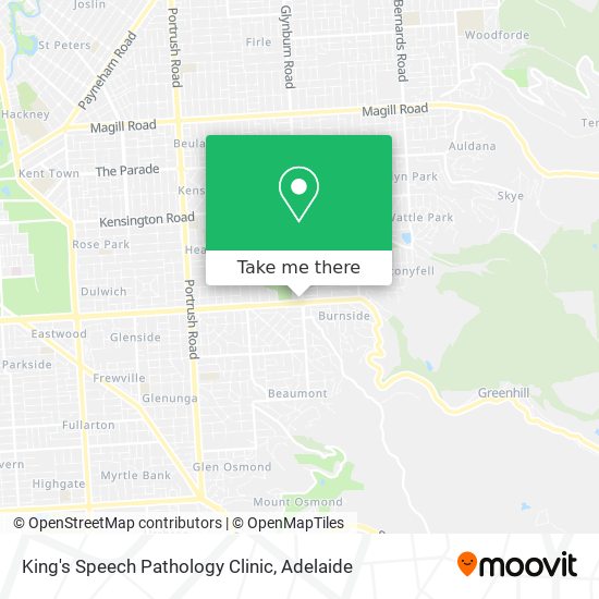 Mapa King's Speech Pathology Clinic