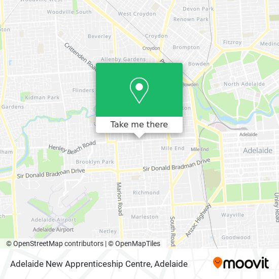 Mapa Adelaide New Apprenticeship Centre