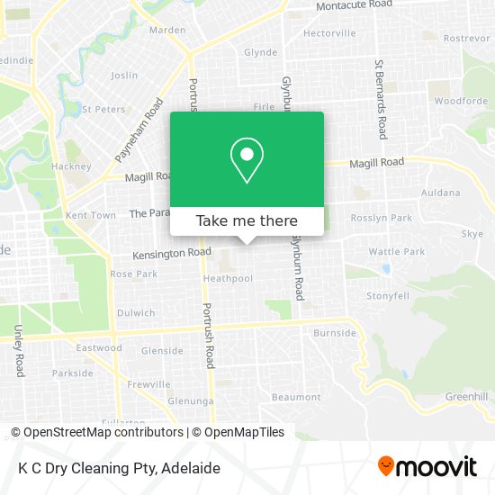 Mapa K C Dry Cleaning Pty