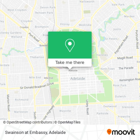 Swainson at Embassy map