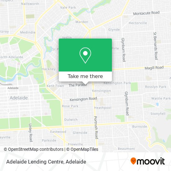 Adelaide Lending Centre map