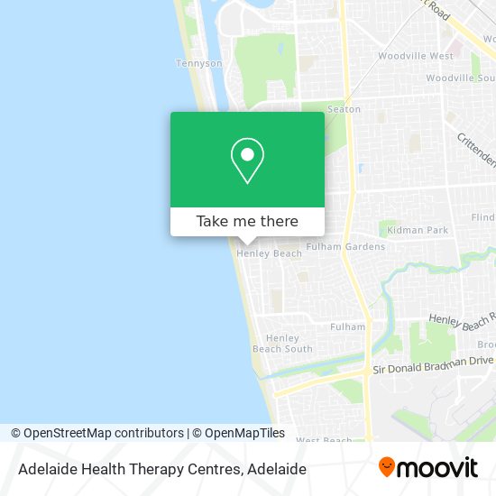 Mapa Adelaide Health Therapy Centres