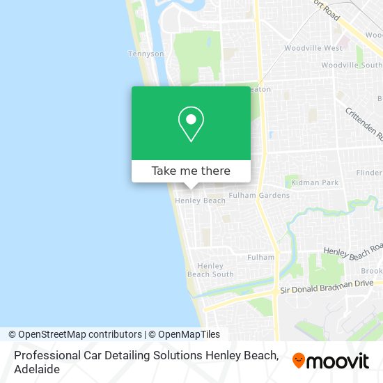 Professional Car Detailing Solutions Henley Beach map