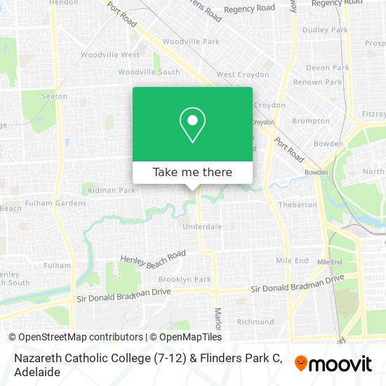 Nazareth Catholic College (7-12) & Flinders Park C map