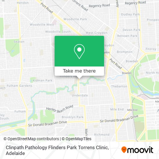 Clinpath Pathology Flinders Park Torrens Clinic map