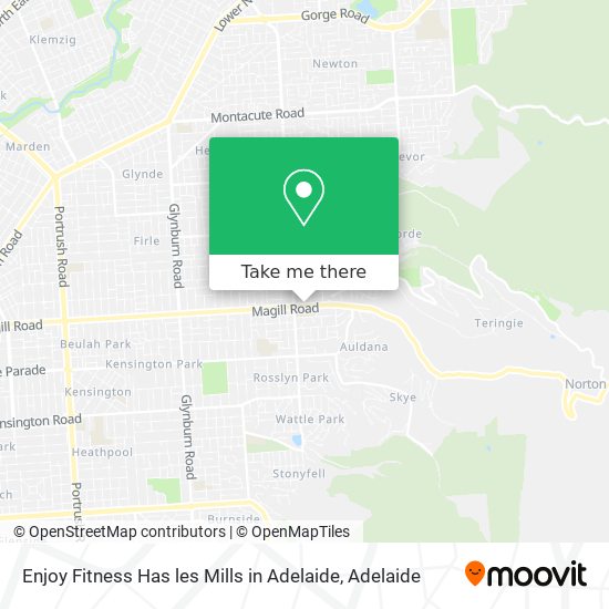 Mapa Enjoy Fitness Has les Mills in Adelaide