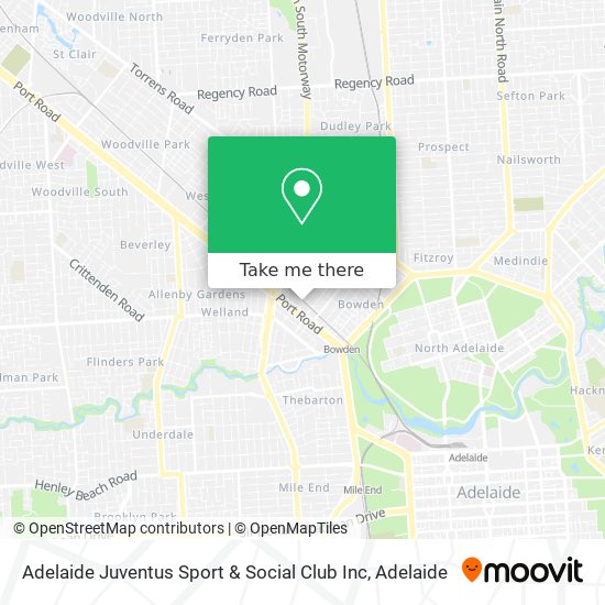 Adelaide Juventus Sport & Social Club Inc map