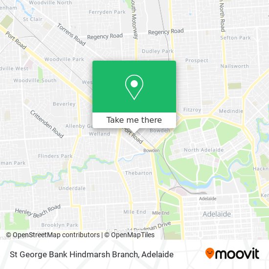 St George Bank Hindmarsh Branch map