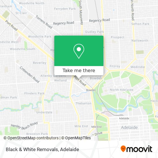 Mapa Black & White Removals