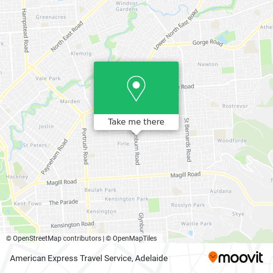 American Express Travel Service map