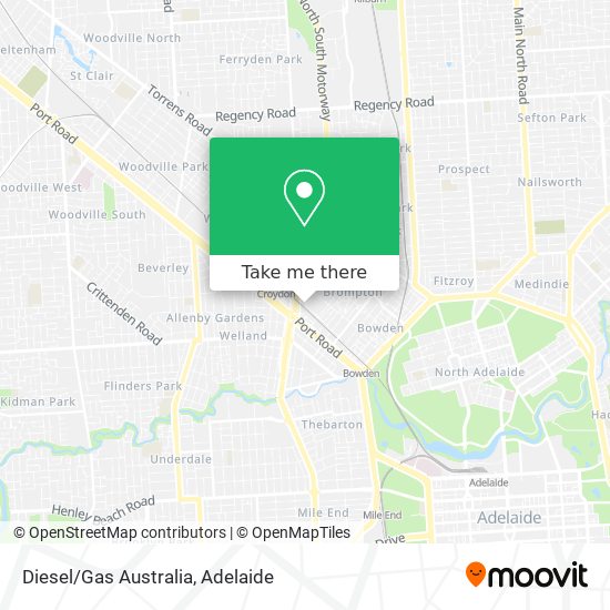 Mapa Diesel/Gas Australia