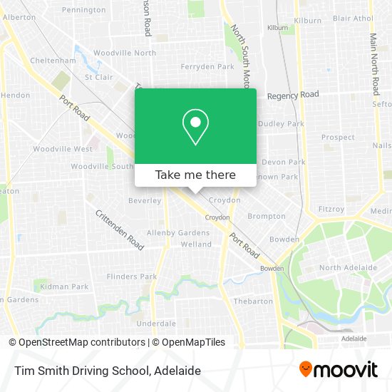 Tim Smith Driving School map