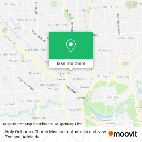 Holy Orthodox Church Mission of Australia and New Zealand map