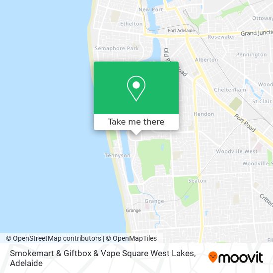 Smokemart & Giftbox & Vape Square West Lakes map