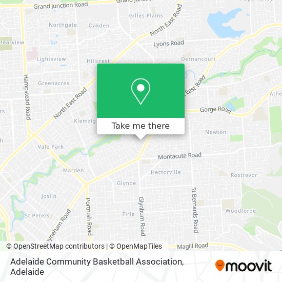 Mapa Adelaide Community Basketball Association