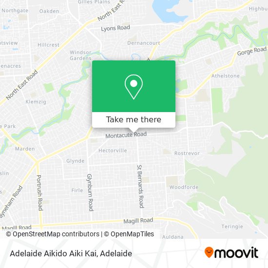 Adelaide Aikido Aiki Kai map