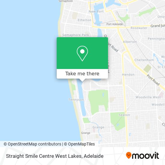 Straight Smile Centre West Lakes map