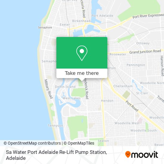 Mapa Sa Water Port Adelaide Re-Lift Pump Station